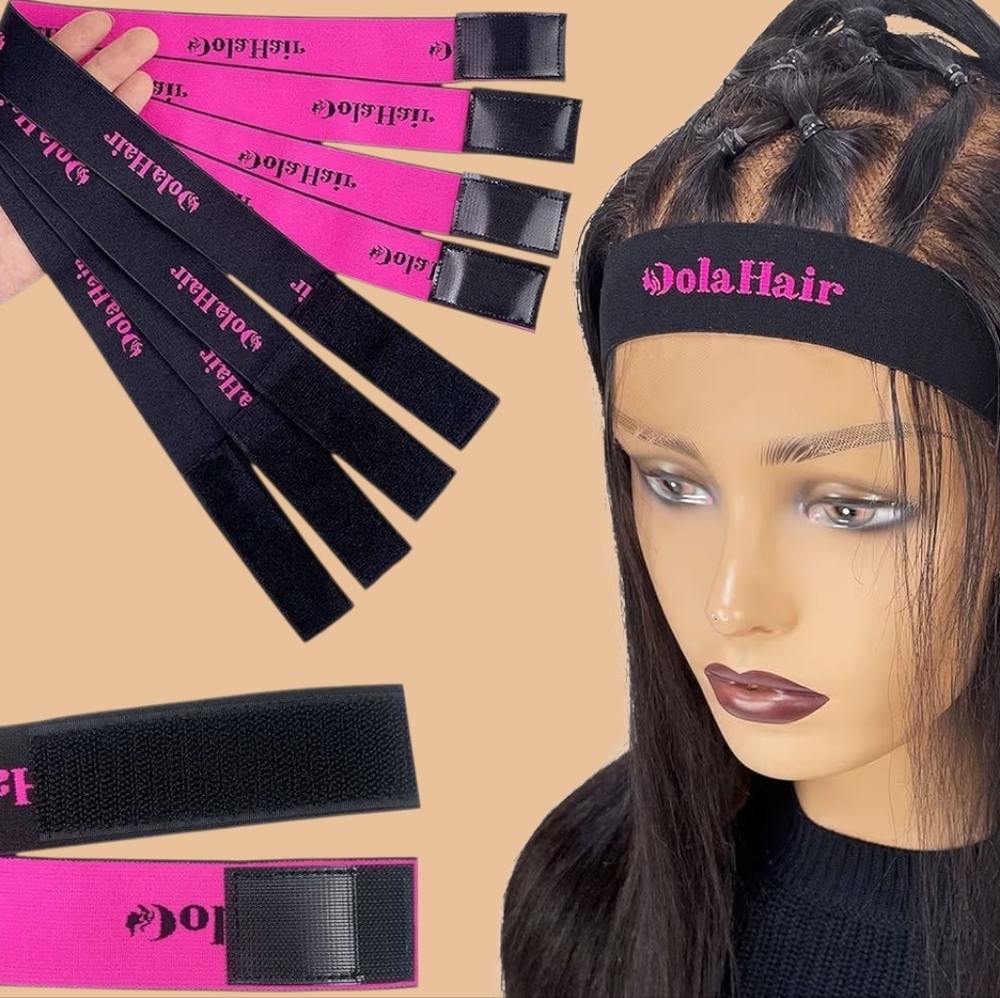 Dolahair Lace Melting Bands - Elastic Edge Wrap for Wigs, 4PCS - Picture 1 of 6